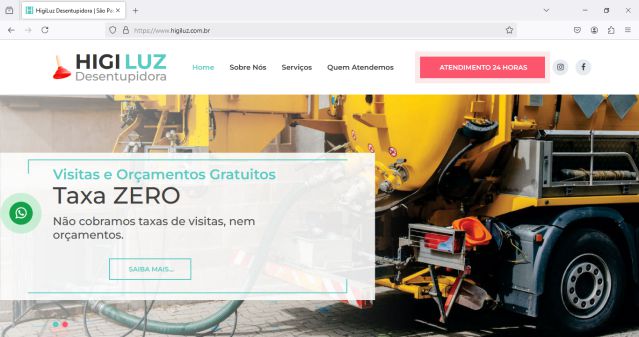 Cliente Higiluz Desentupidora