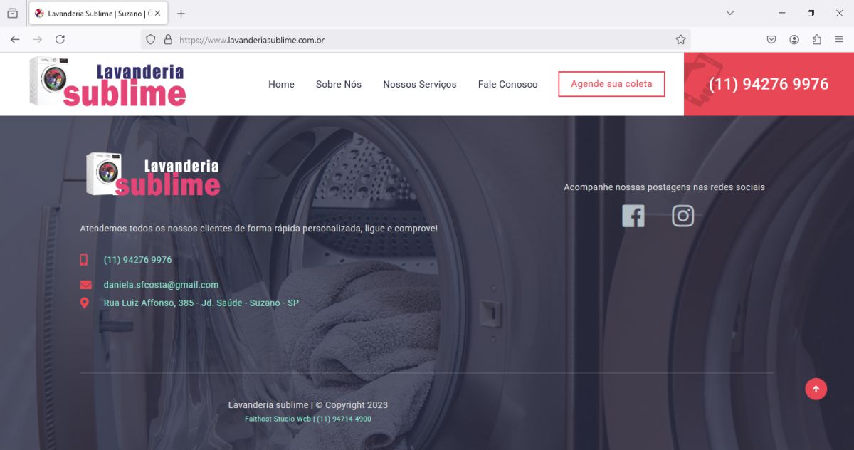 detalhe cliente Lavanderia Supreme