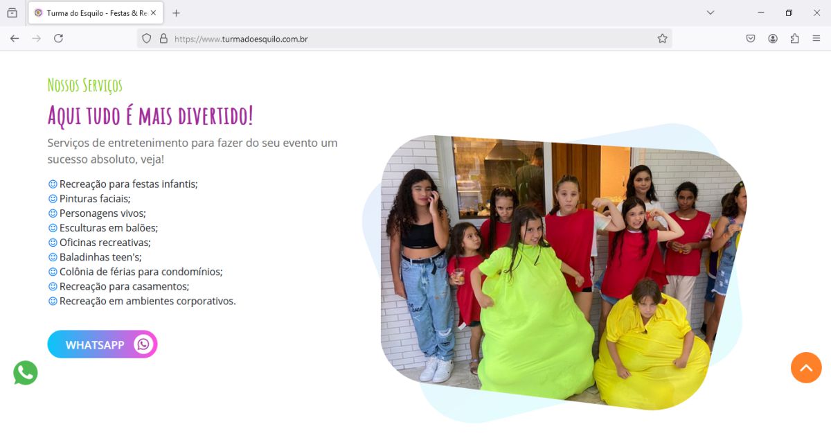 detalhe cliente Turma do Esquilo